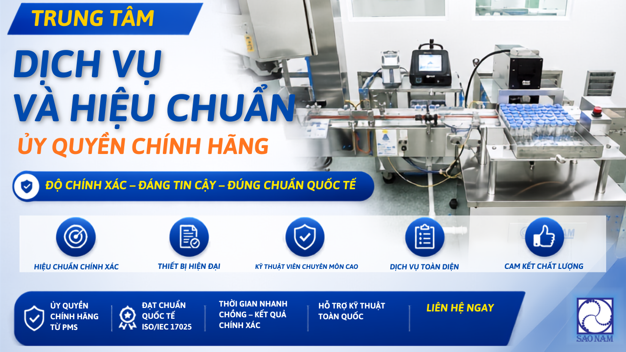 Trung tâm Dịch Vụ và Hiệu chuẩn  ủy quyền chính Hãng PMS 
